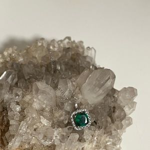 Emerald Cubic Zirconia Necklace